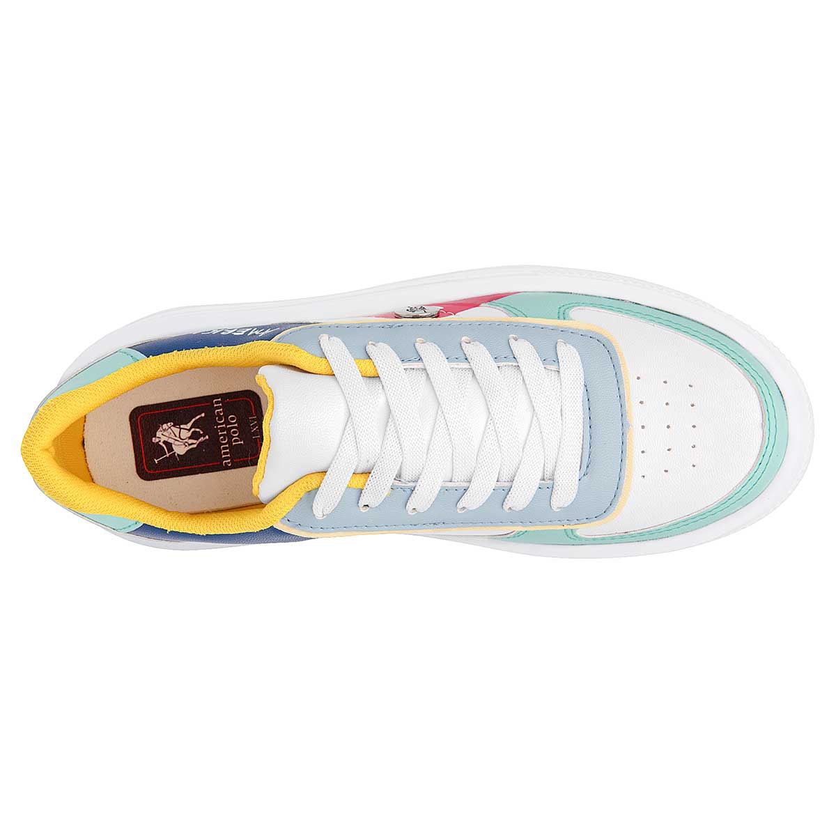 Foto 3 pulgar | Tenis Urbanos American Polo Multicolor para Mujer