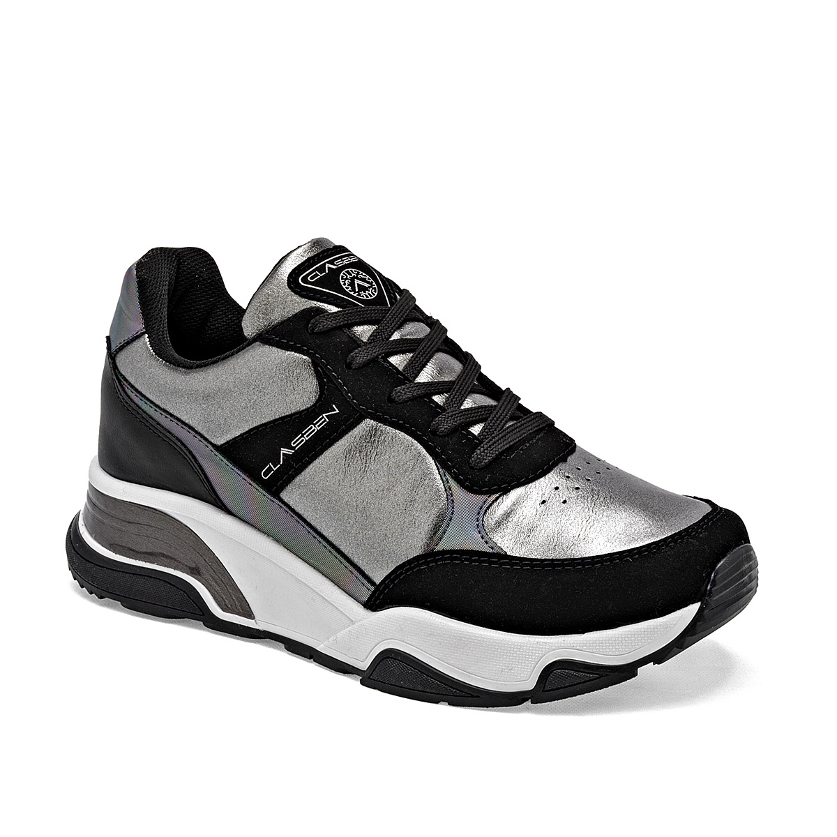 Foto 2 pulgar | Tenis Urbanos  Clasben 121236 Grises para Mujer
