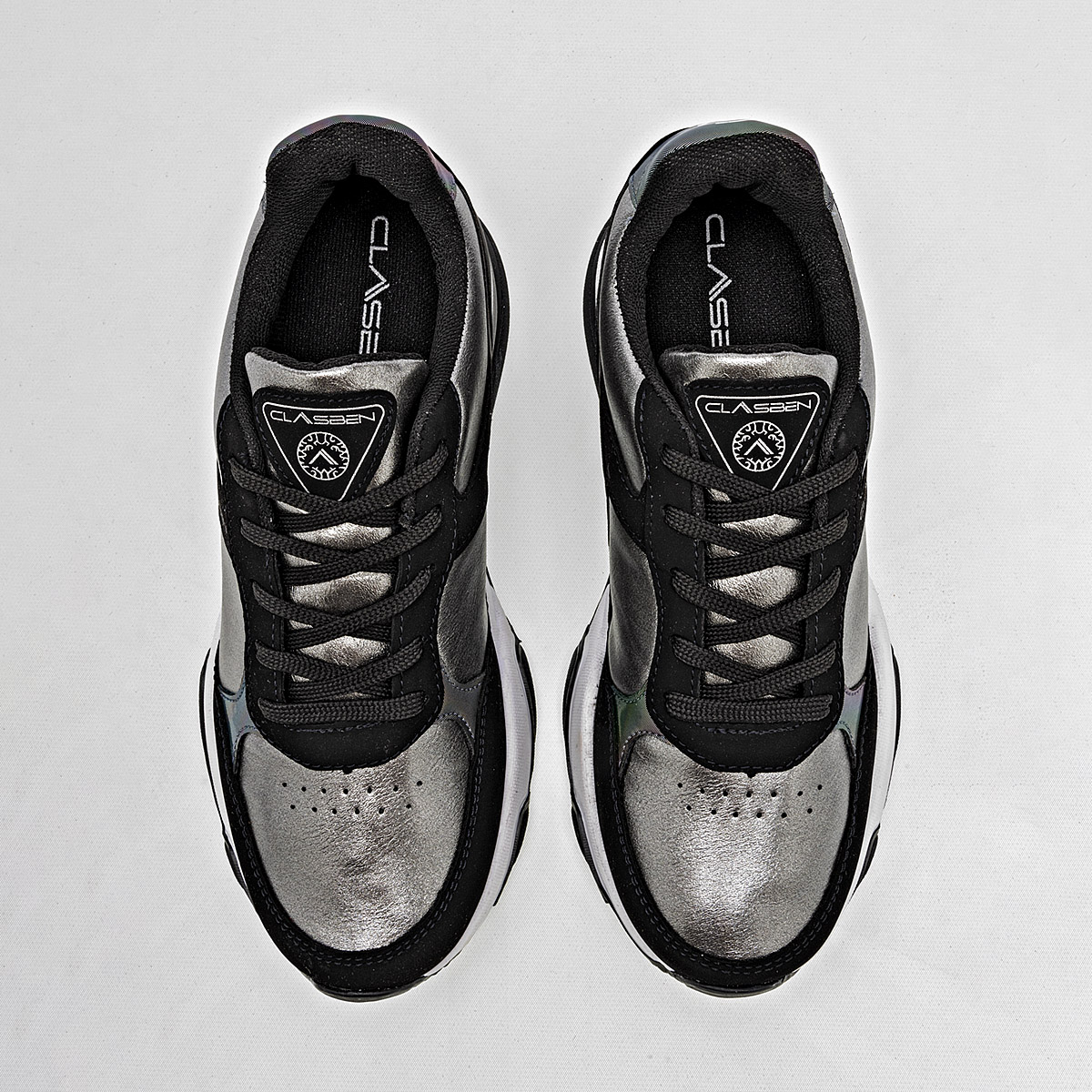 Foto 3 | Tenis Urbanos  Clasben 121236 Grises para Mujer