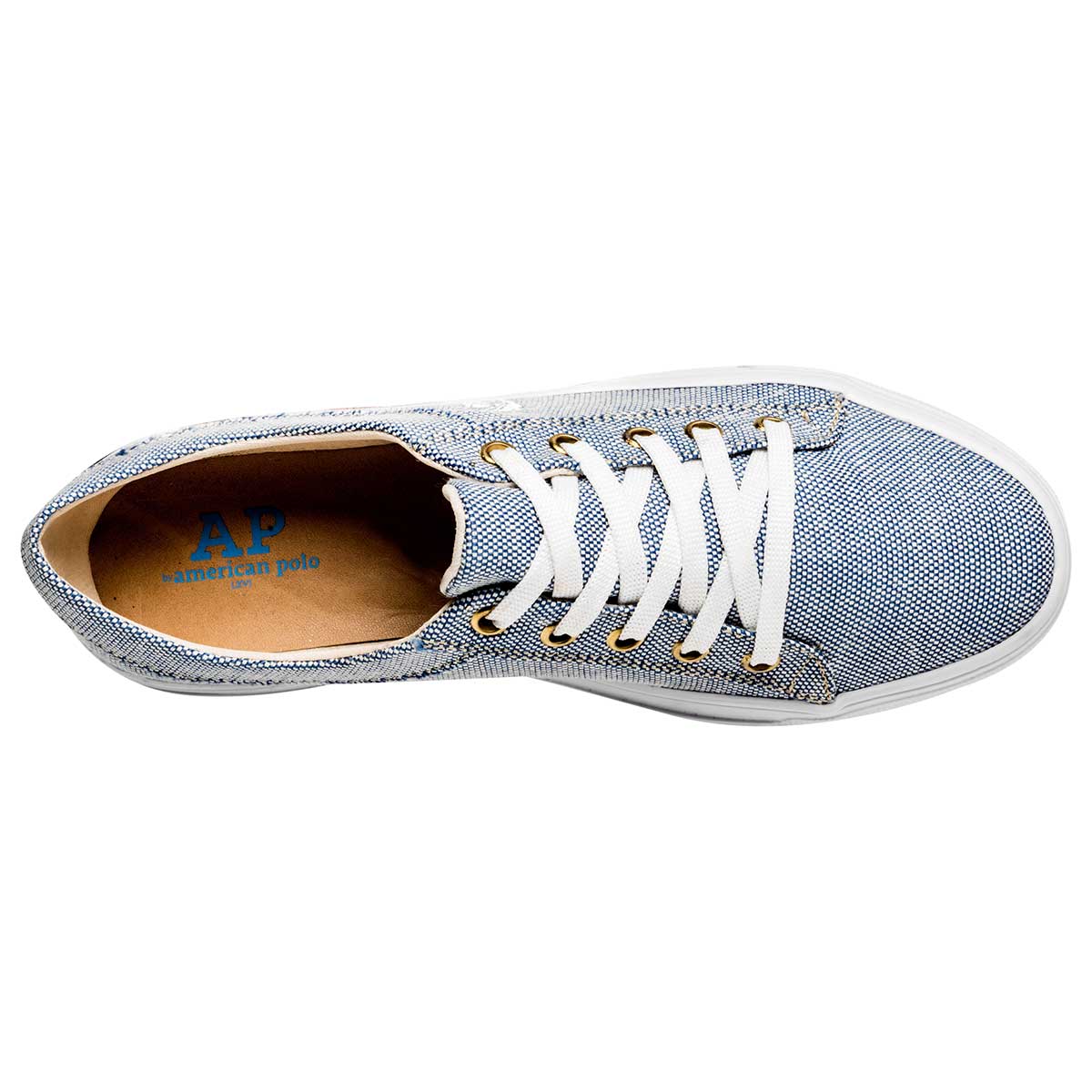 Foto 3 pulgar | Tenis Urbanos para Mujer American Polo Azules