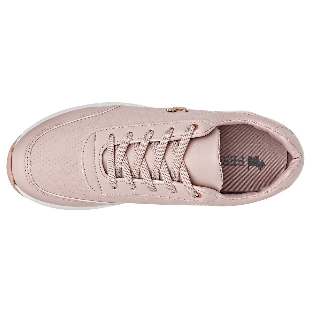 Foto 3 pulgar | Tenis Urbanos para Mujer Ferrioni 104439 Rosas