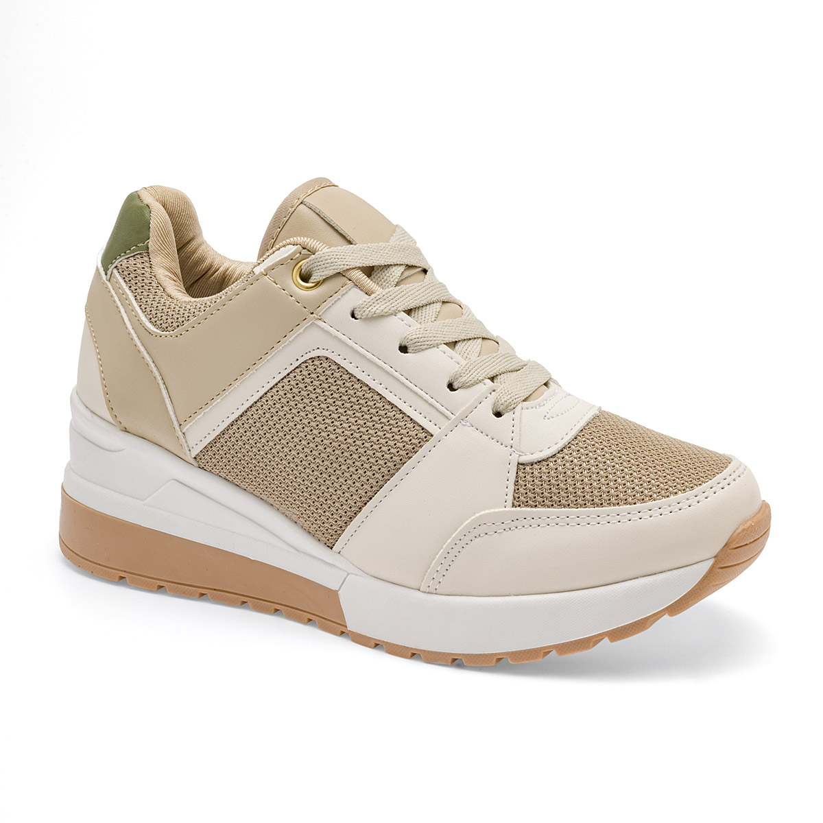Foto 2 pulgar | Tenis Urbanos Been Class 111953-1 Beige para Mujer