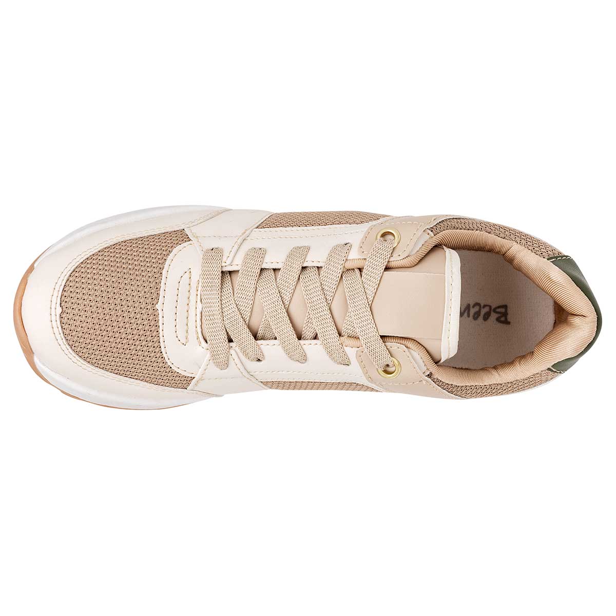 Foto 2 | Tenis Urbanos Been Class 111953-1 Beige para Mujer