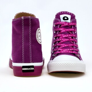 Foto 3 | Tenis Urbanos Moramora 121356-e Morados para Mujer