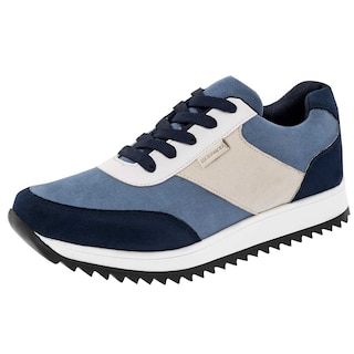 Foto 1 | Tenis Urbano Moramora Azul Beige Marino Código 90818-1 para Mujer