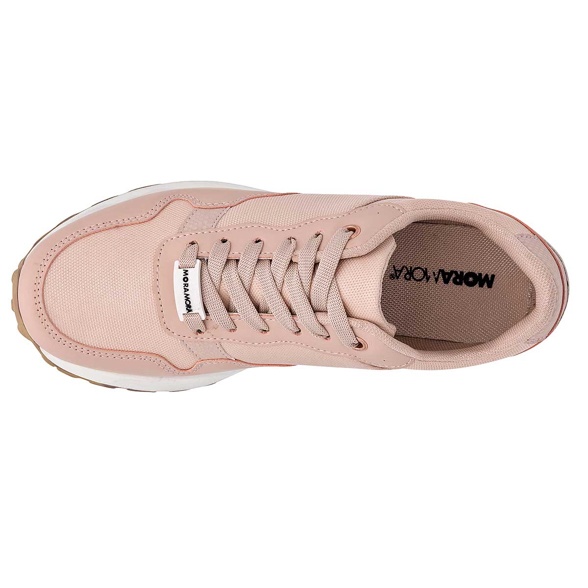 Foto 3 pulgar | Tenis Urbanos MoraMora Rosas 109119-1 para Mujer