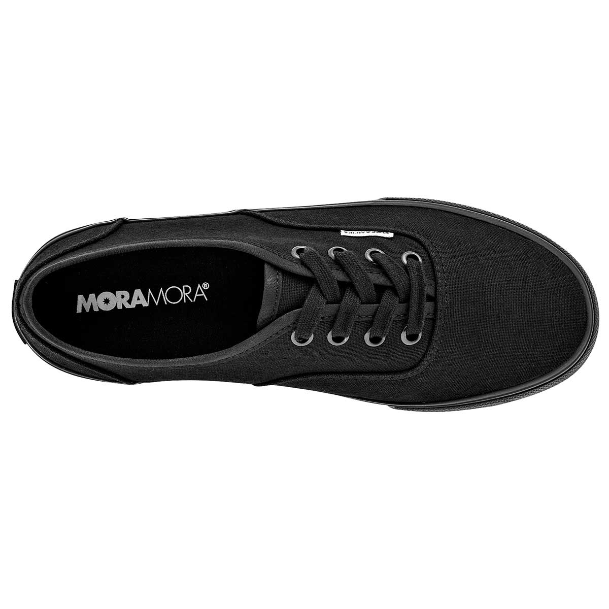 Foto 3 pulgar | Tenis Urbanos MoraMora Negros Código 102471-1 para Mujer