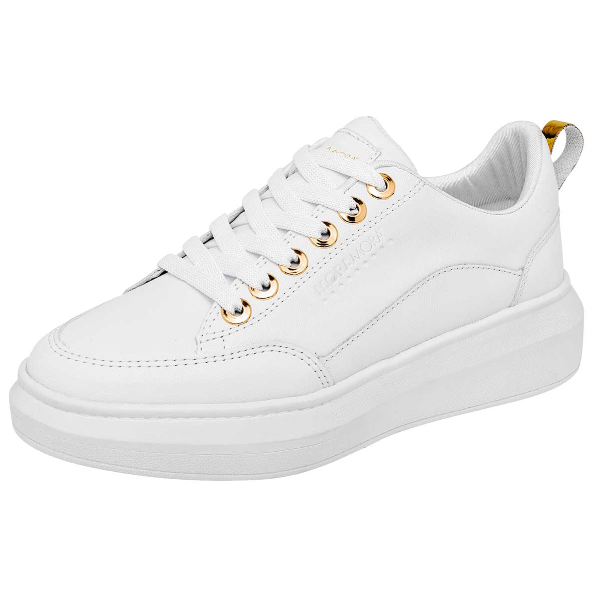 Foto 2 pulgar | Moramora Tenis Urbano Para Mujer Blanco, Código 117171-1