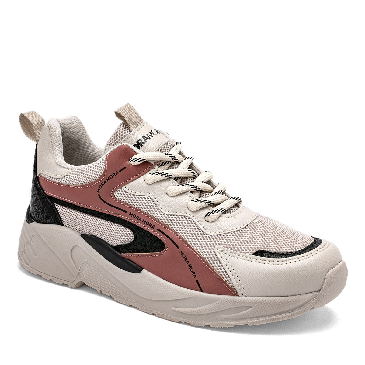 Foto 2 pulgar | Tenis Moramora Beige para Mujer