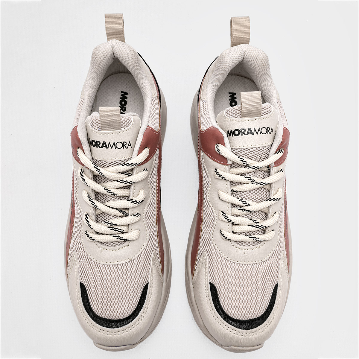 Foto 3 | Tenis Moramora Beige para Mujer
