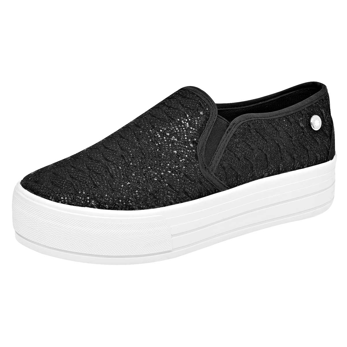 Foto 2 pulgar | Tenis Moramora Negros Casuales para Mujer