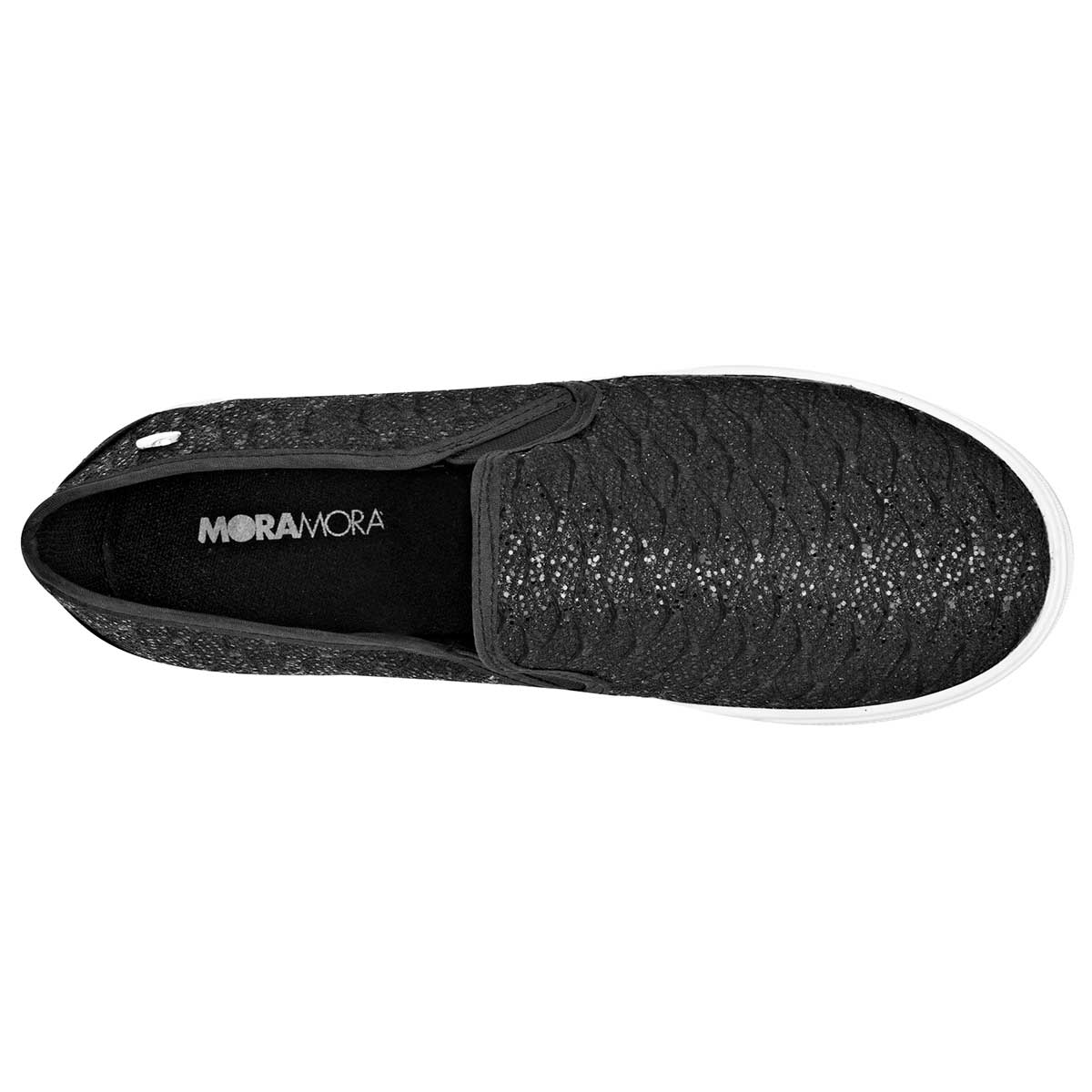 Foto 3 pulgar | Tenis Moramora Negros Casuales para Mujer