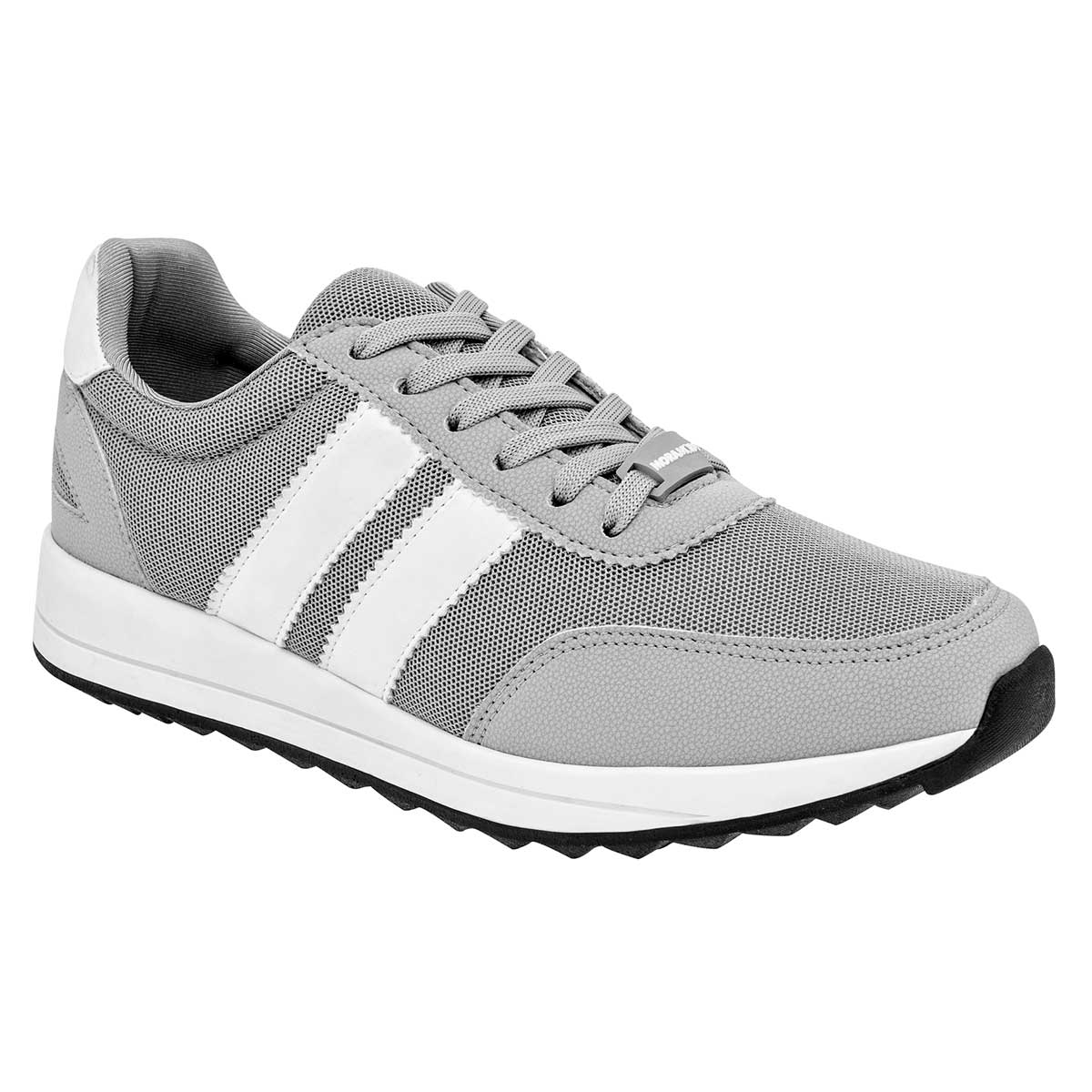 Foto 2 pulgar | Tenis Moramora Gris Casuales para Mujer