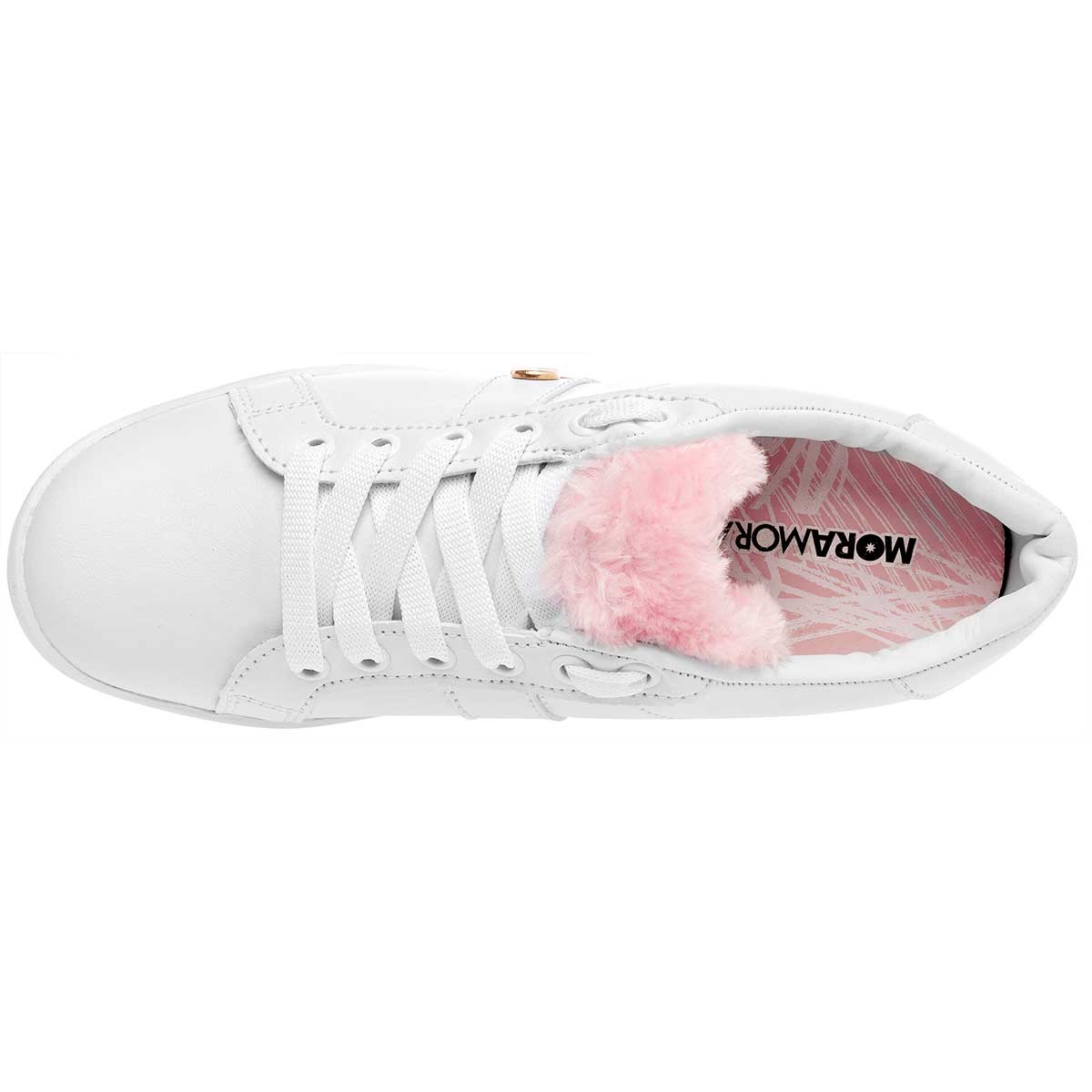 Foto 4 pulgar | Tenis Urbanos MoraMora Blancos para Mujer
