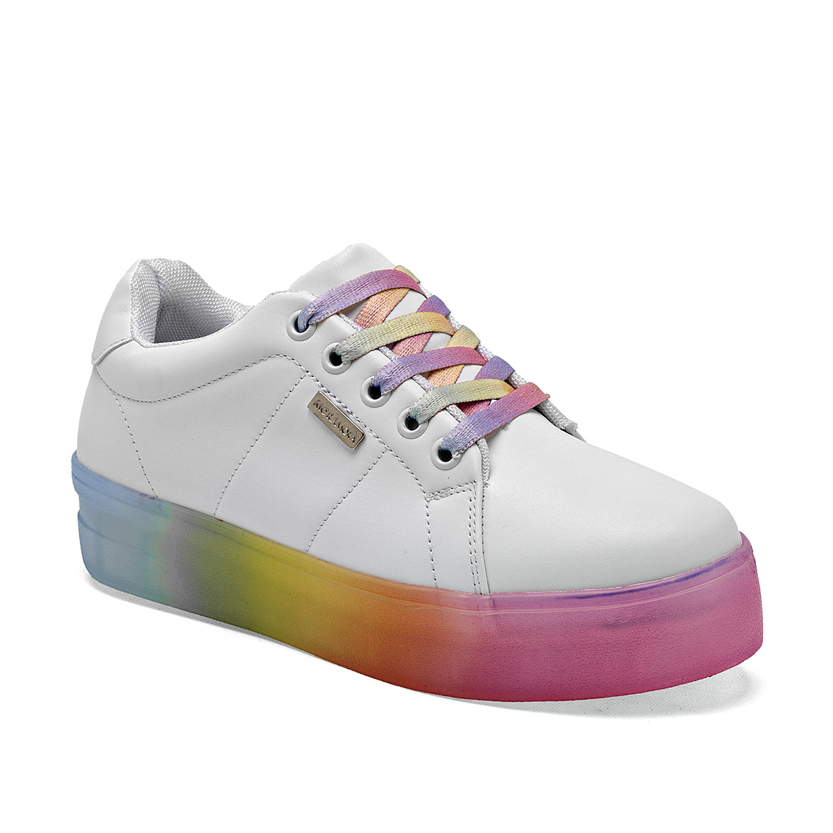 Foto 2 pulgar | Tenis Urbanos MoraMora Blancos para Mujer