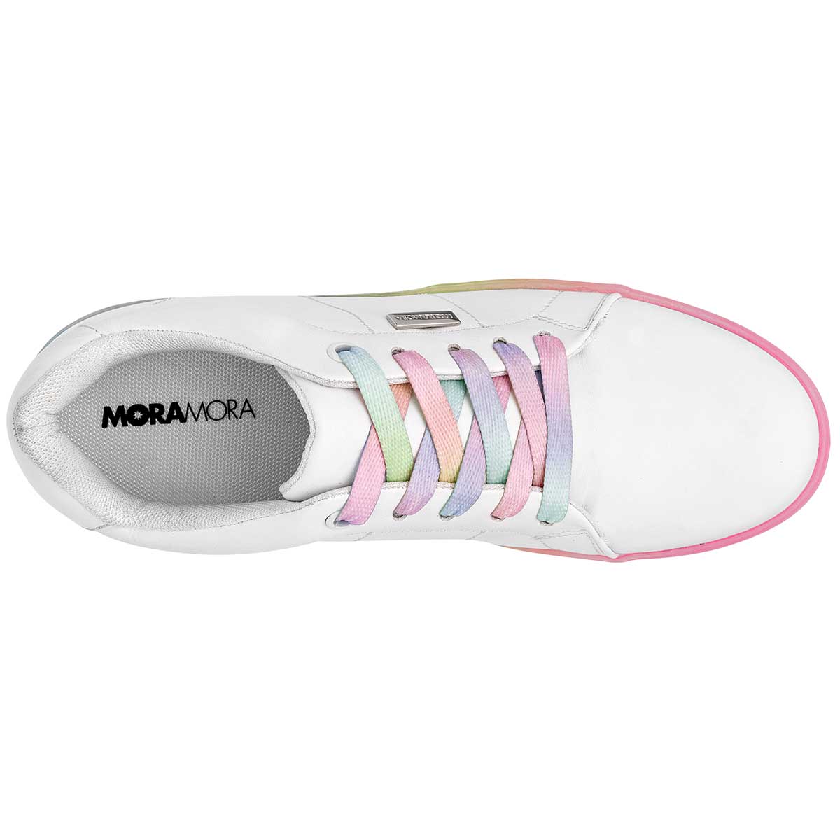Foto 3 pulgar | Tenis Urbanos MoraMora Blancos para Mujer