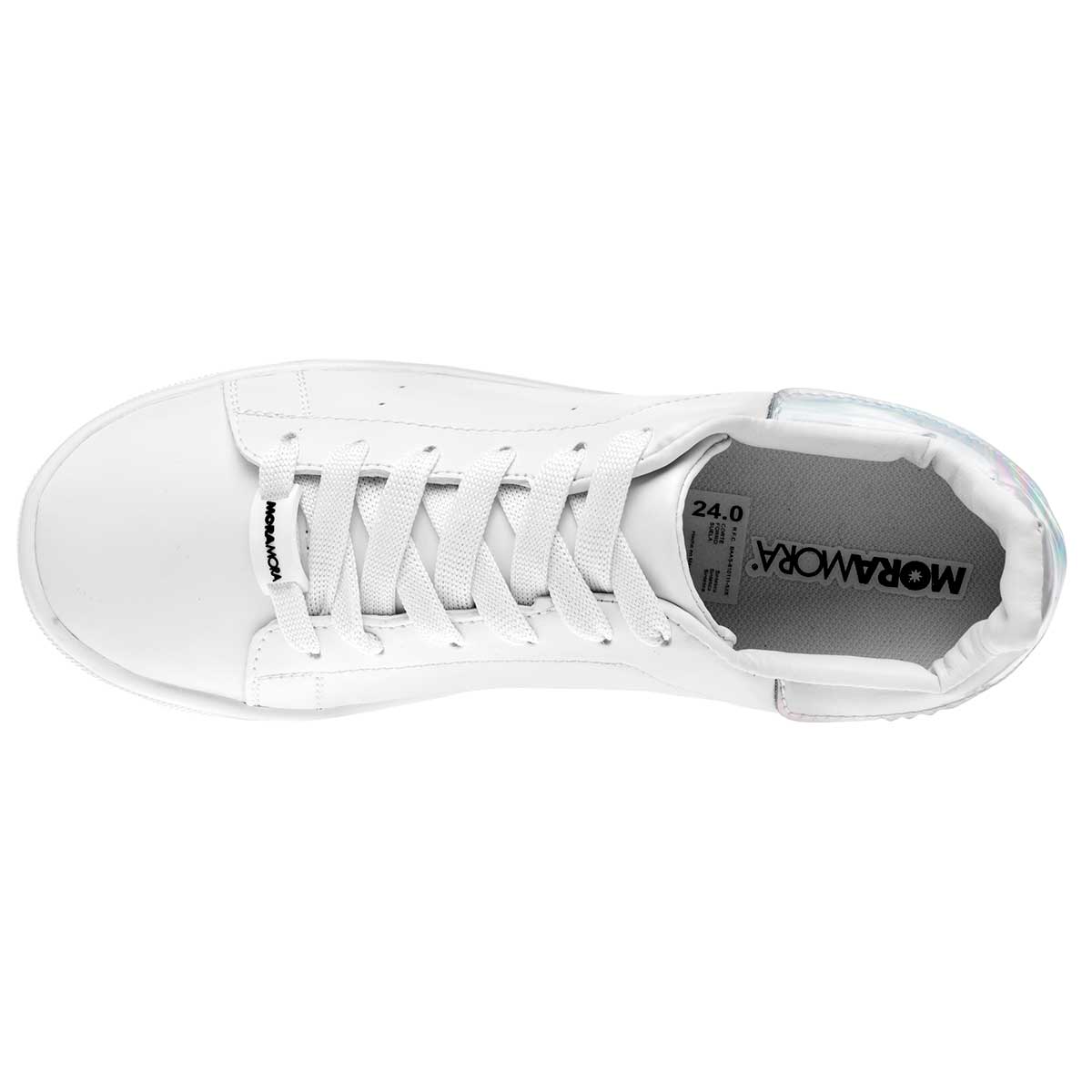 Foto 3 pulgar | Tenis Urbanos Moramora 84493-1 Blancos para Mujer