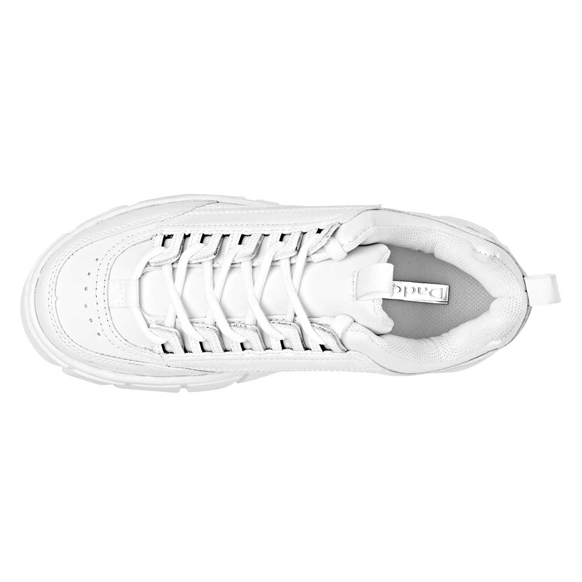 Foto 3 pulgar | Tenis Daddy Blancos para Mujer