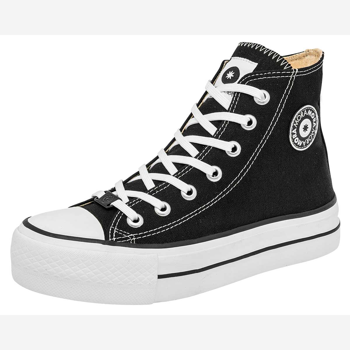Tenis Moramora 116041-1 Negros para Mujer