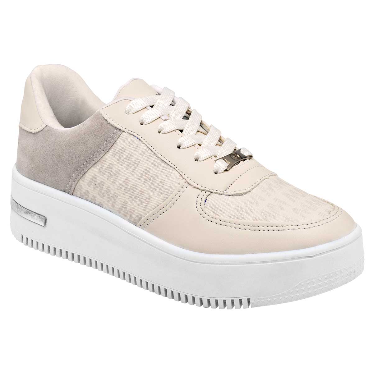 Foto 2 pulgar | Tenis Moramora 113600-1 Beige para Mujer