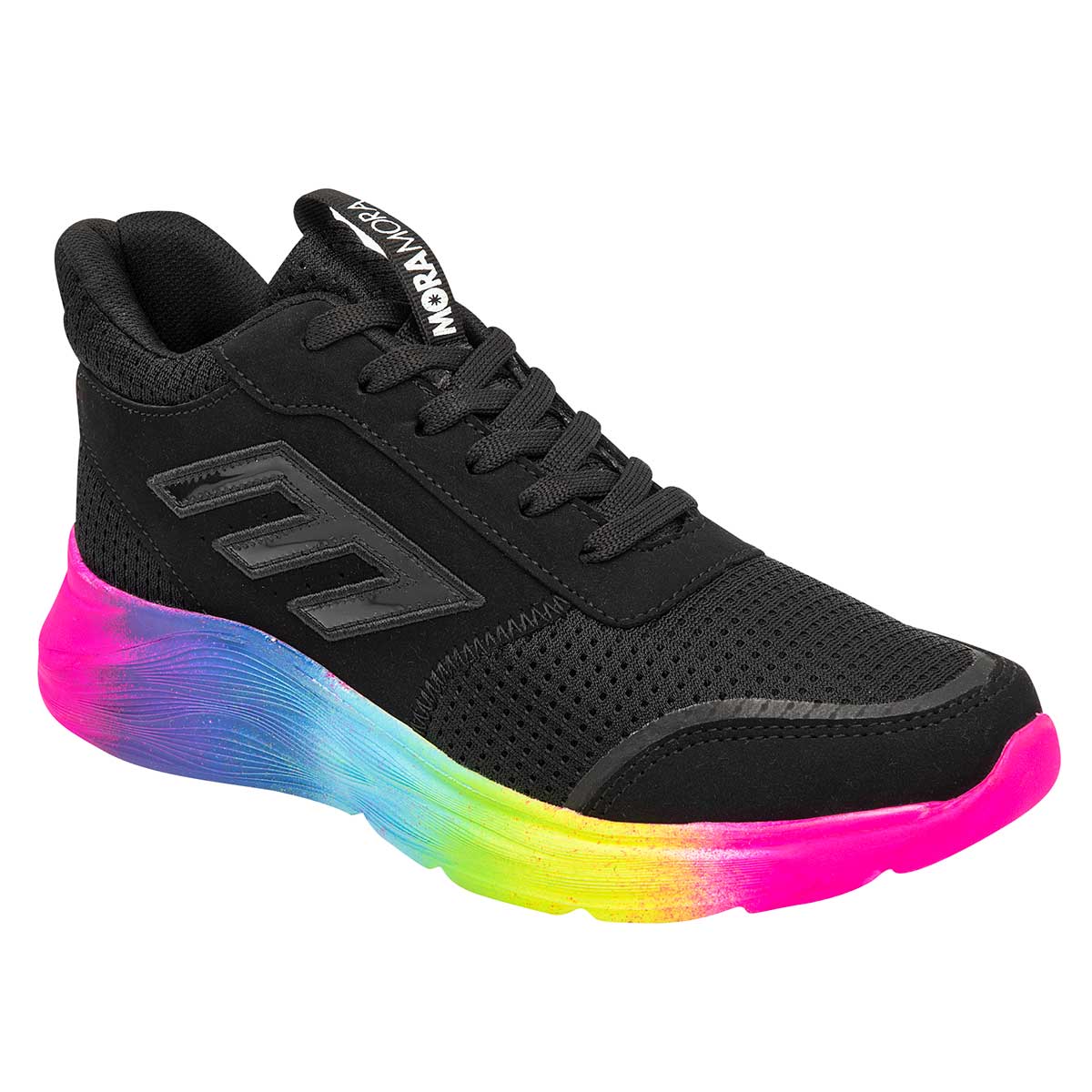 Foto 2 pulgar | Tenis Moramora Negro Casuales para Mujer