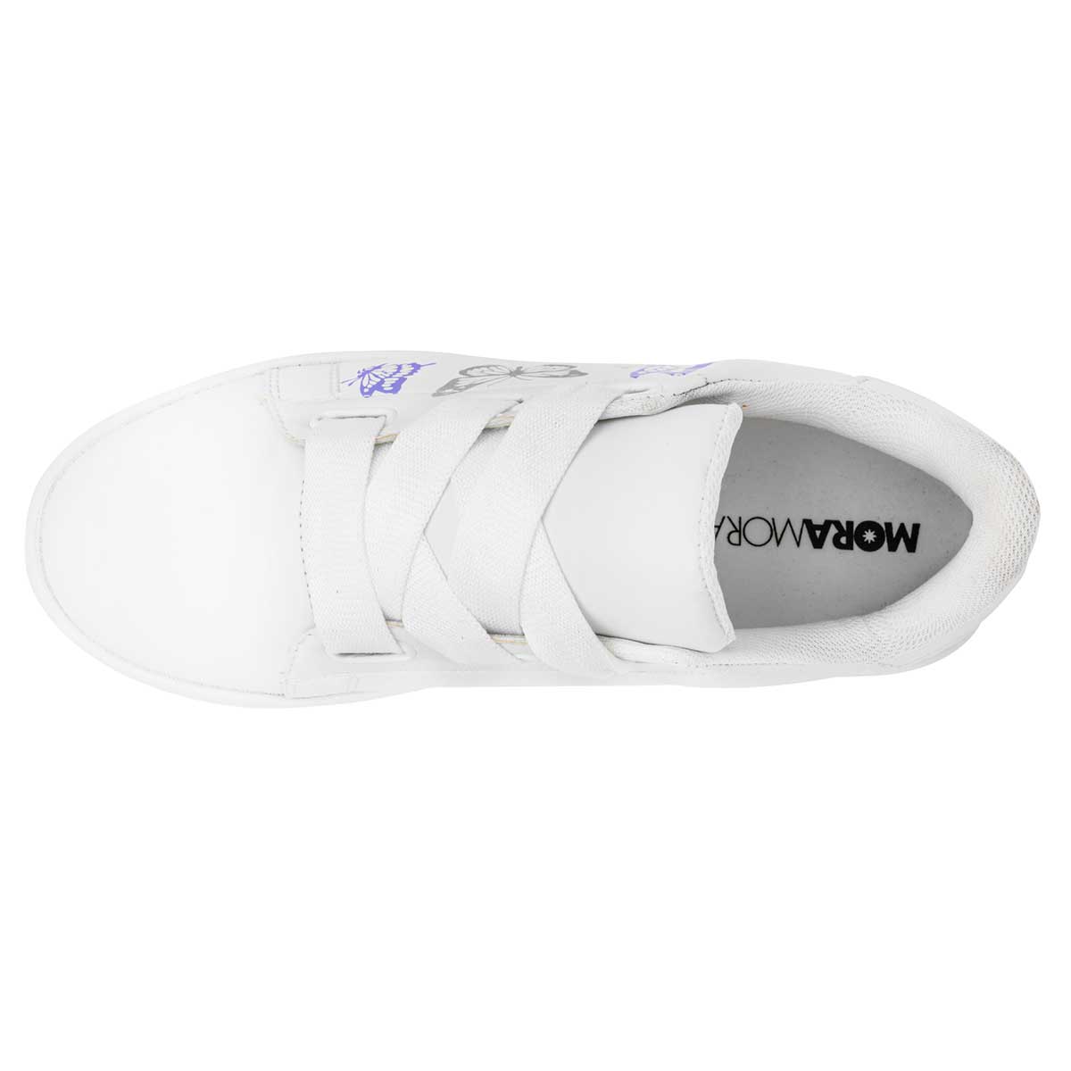 Foto 3 pulgar | Tenis Moramora Blancos para Mujer