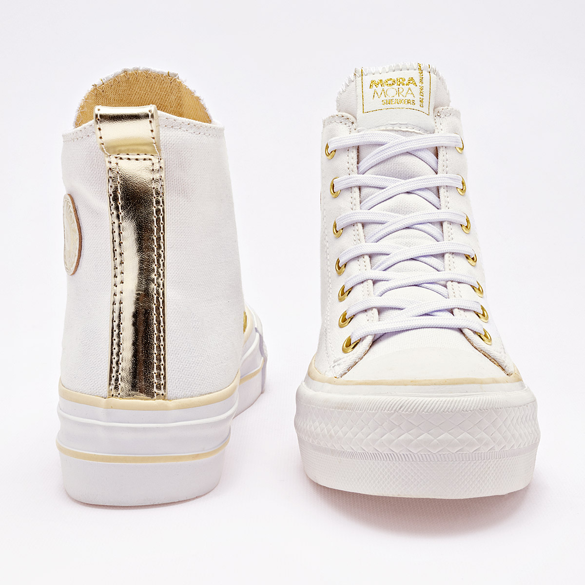 Foto 4 pulgar | Tenis Moramora Blancos para Mujer