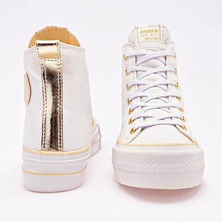 Foto 3 | Tenis Moramora Blancos para Mujer