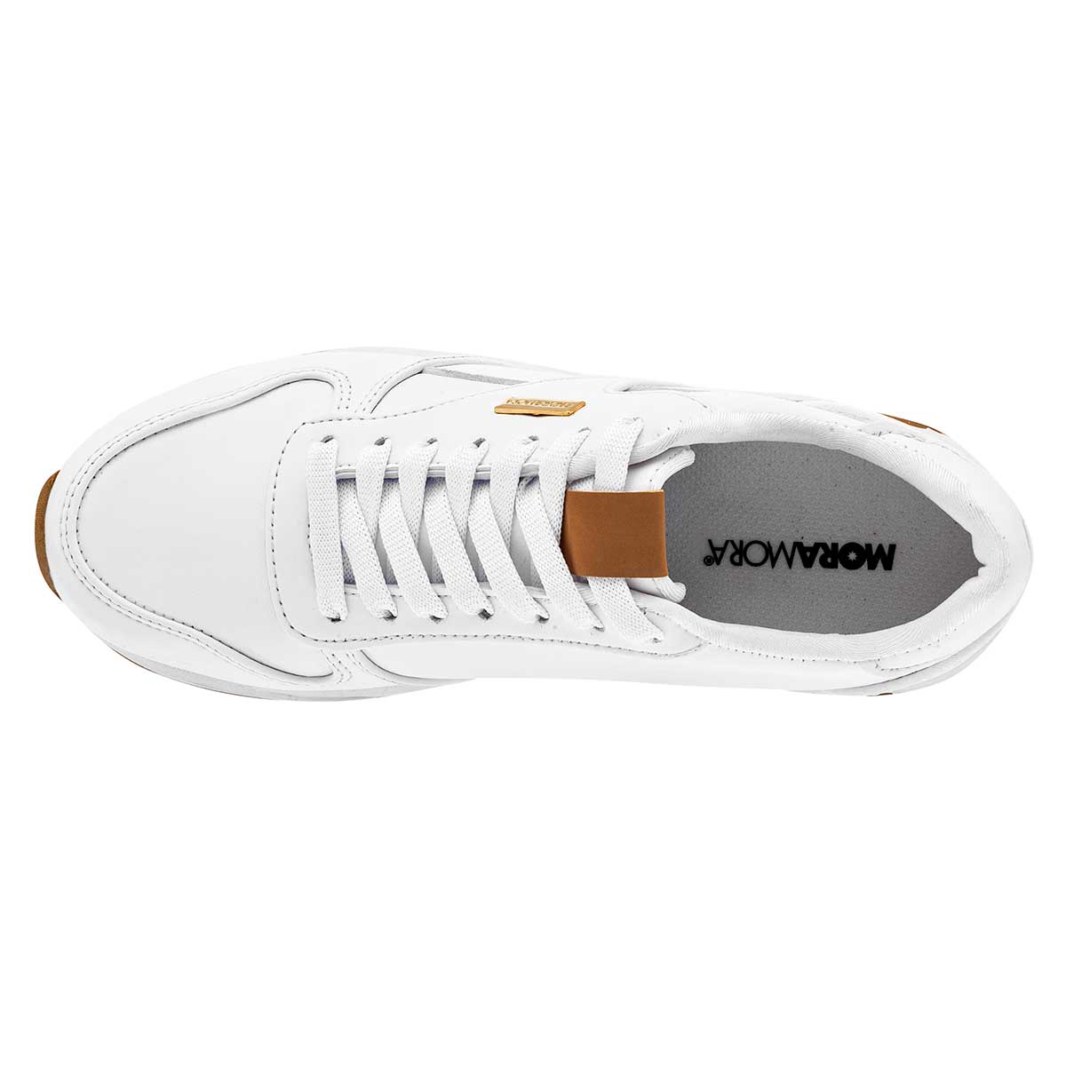 Foto 2 | Tenis Urbanos Moramora 98647-1 Blancos para Mujer