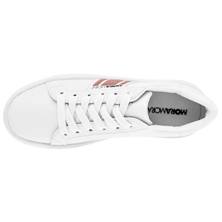 Foto 2 | Tenis Urbano Moramora Blanco con Rosa Código 101815-1 para Mujer