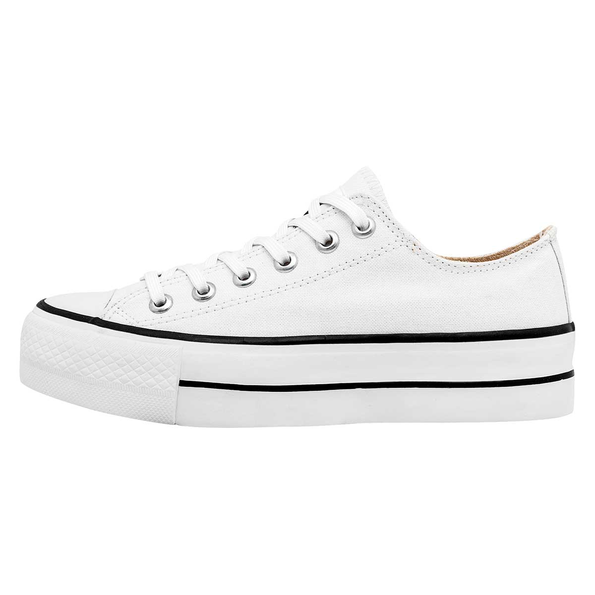 Foto 4 pulgar | Moramora Tenis Urbano Para Mujer Blanco, Código 116040-1