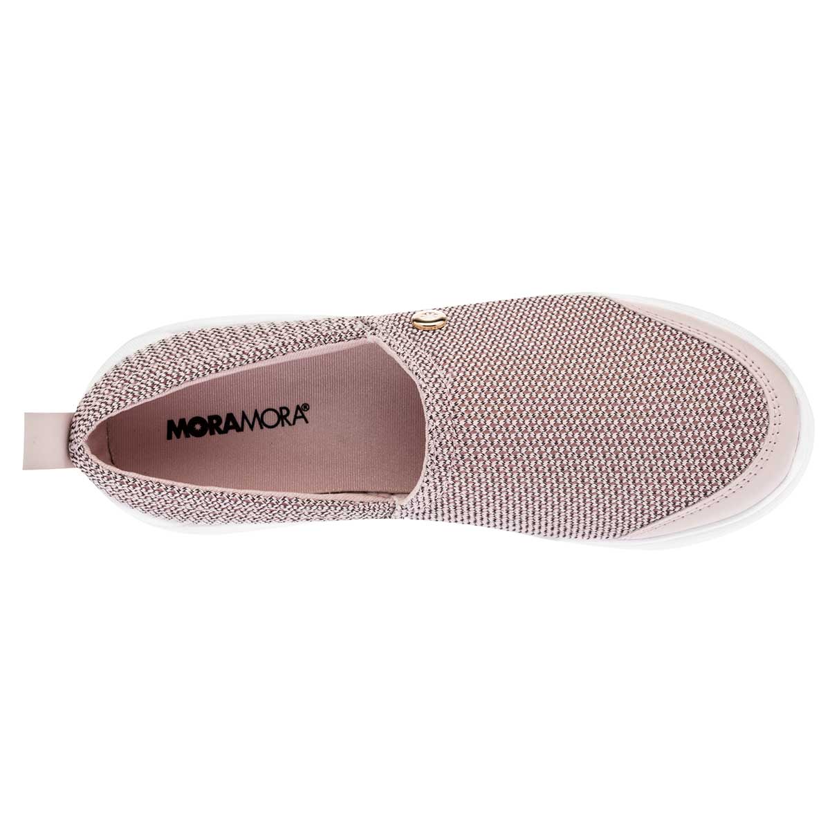 Foto 3 pulgar | Tenis Moramora Rosa Casuales para Mujer