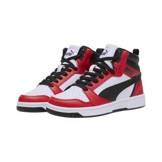Foto 2 | Tenis Puma Rebound V6 Mid Jr Unisex Casual Juvenil Blanco