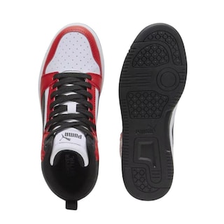 Foto 3 | Tenis Puma Rebound V6 Mid Jr Unisex Casual Juvenil Blanco