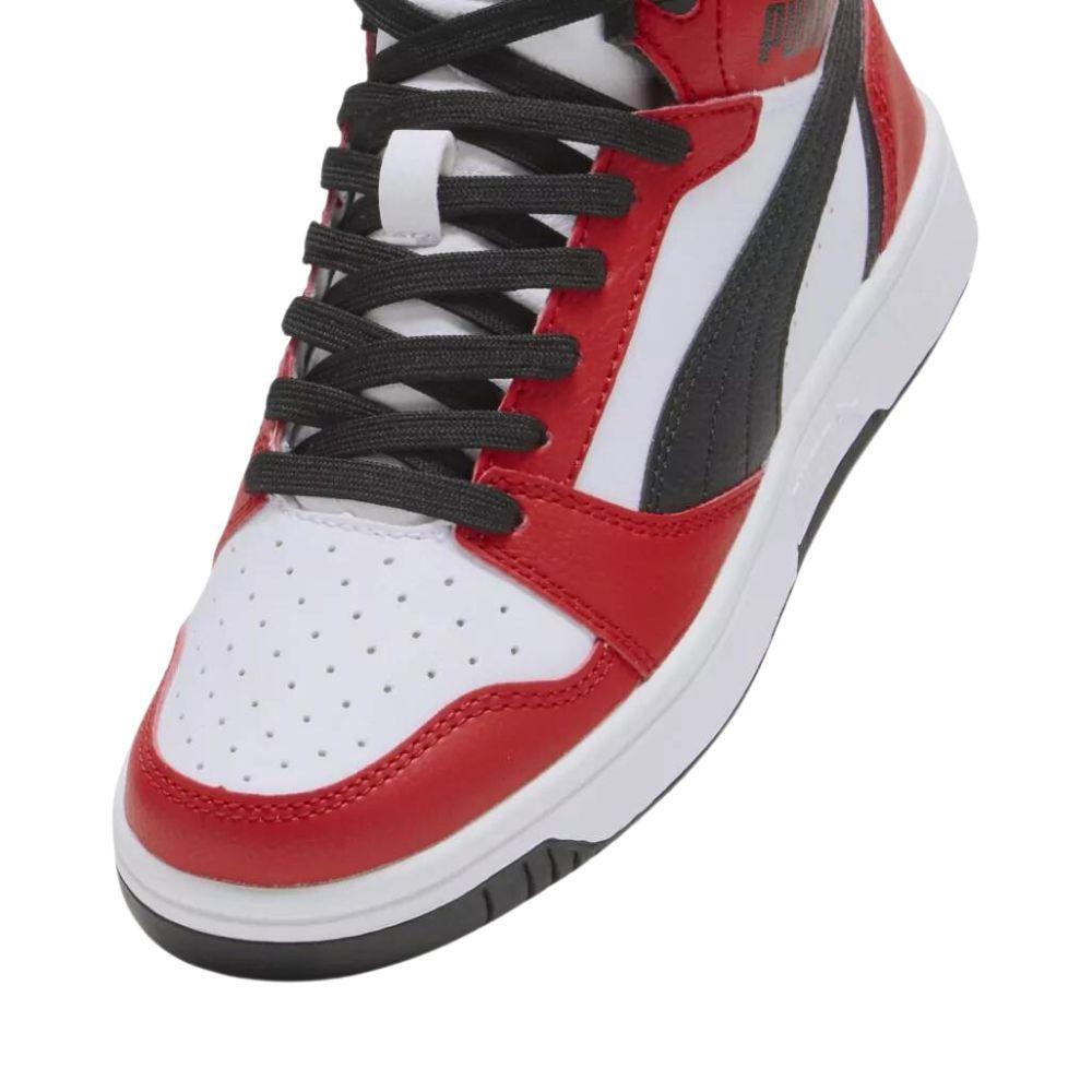 Foto 5 pulgar | Tenis Puma Rebound V6 Mid Jr Unisex Casual Juvenil Blanco