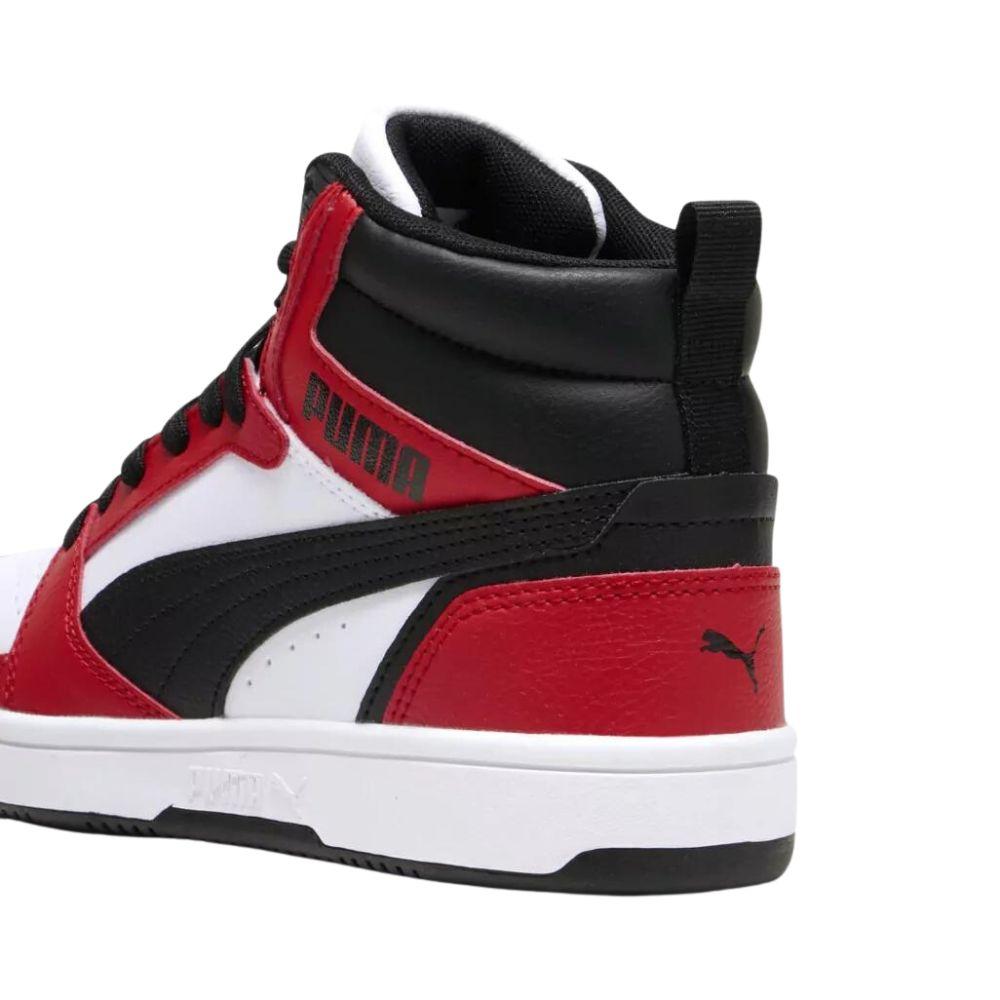 Foto 6 pulgar | Tenis Puma Rebound V6 Mid Jr Unisex Casual Juvenil Blanco