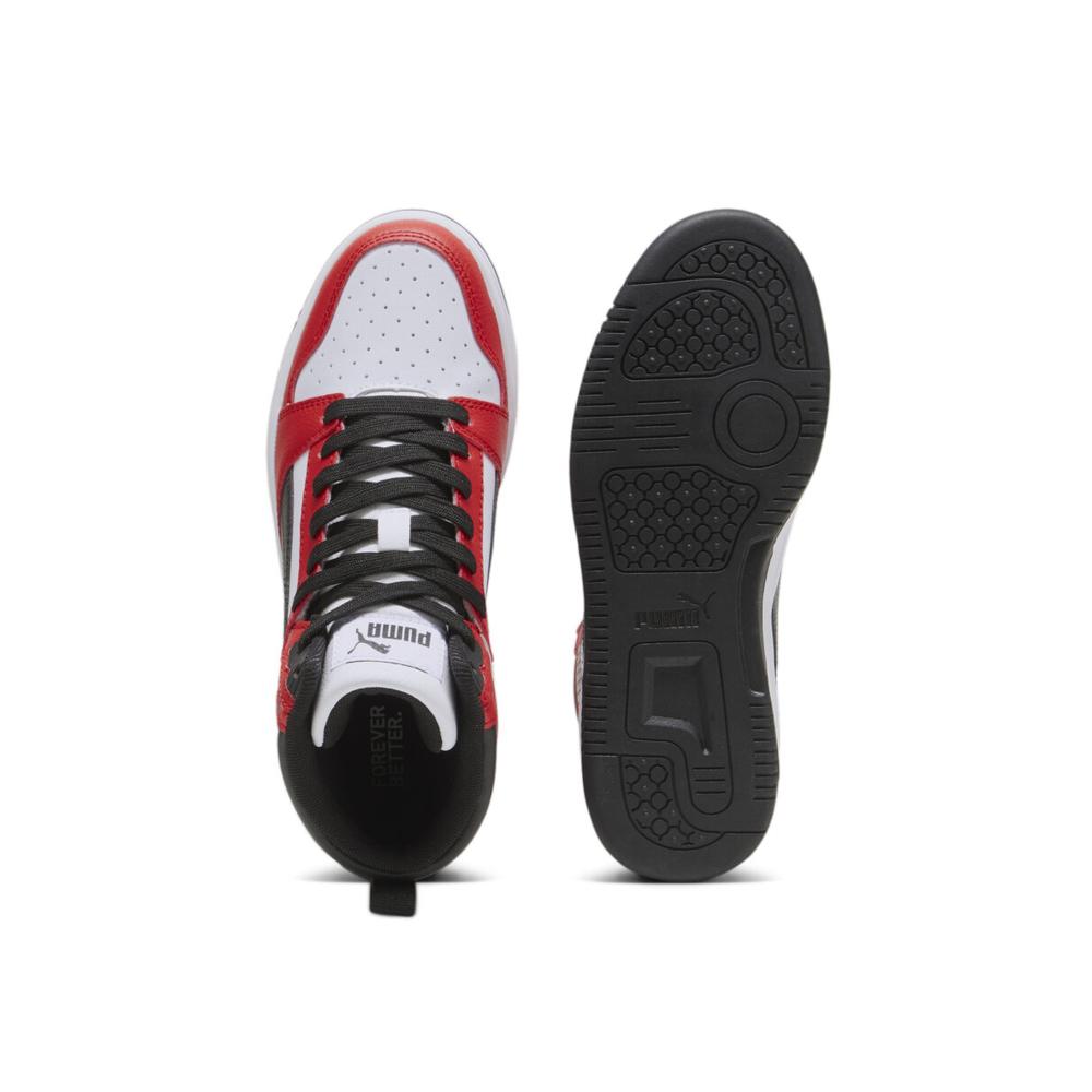 Foto 7 pulgar | Tenis Puma Rebound V6 Mid Jr Unisex Casual Juvenil Blanco