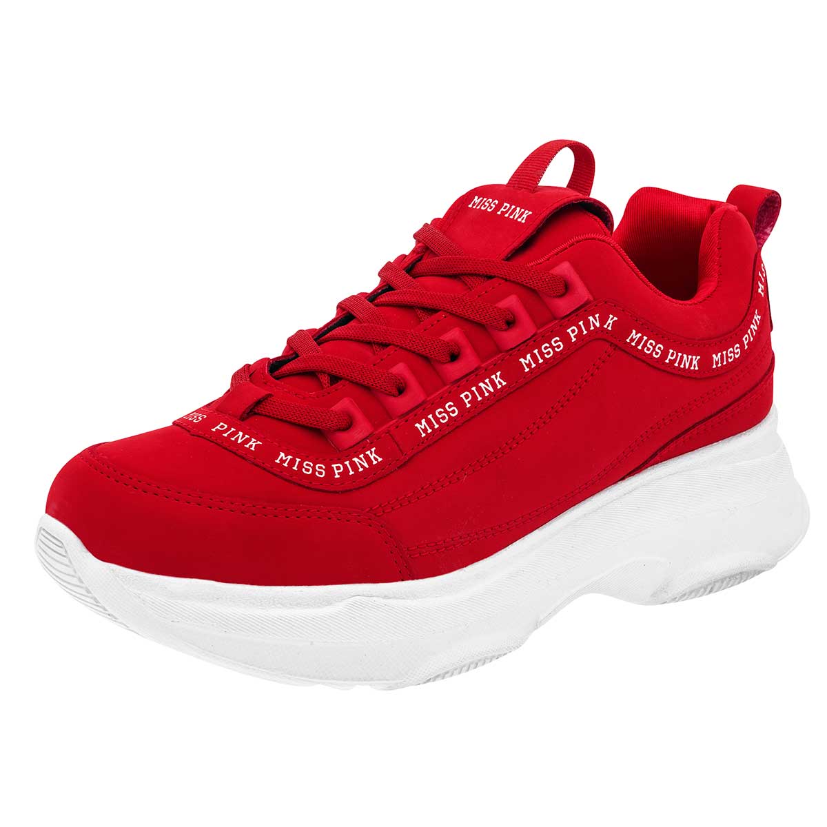 Tenis Urbanos Miss Pink Rojos para Mujer
