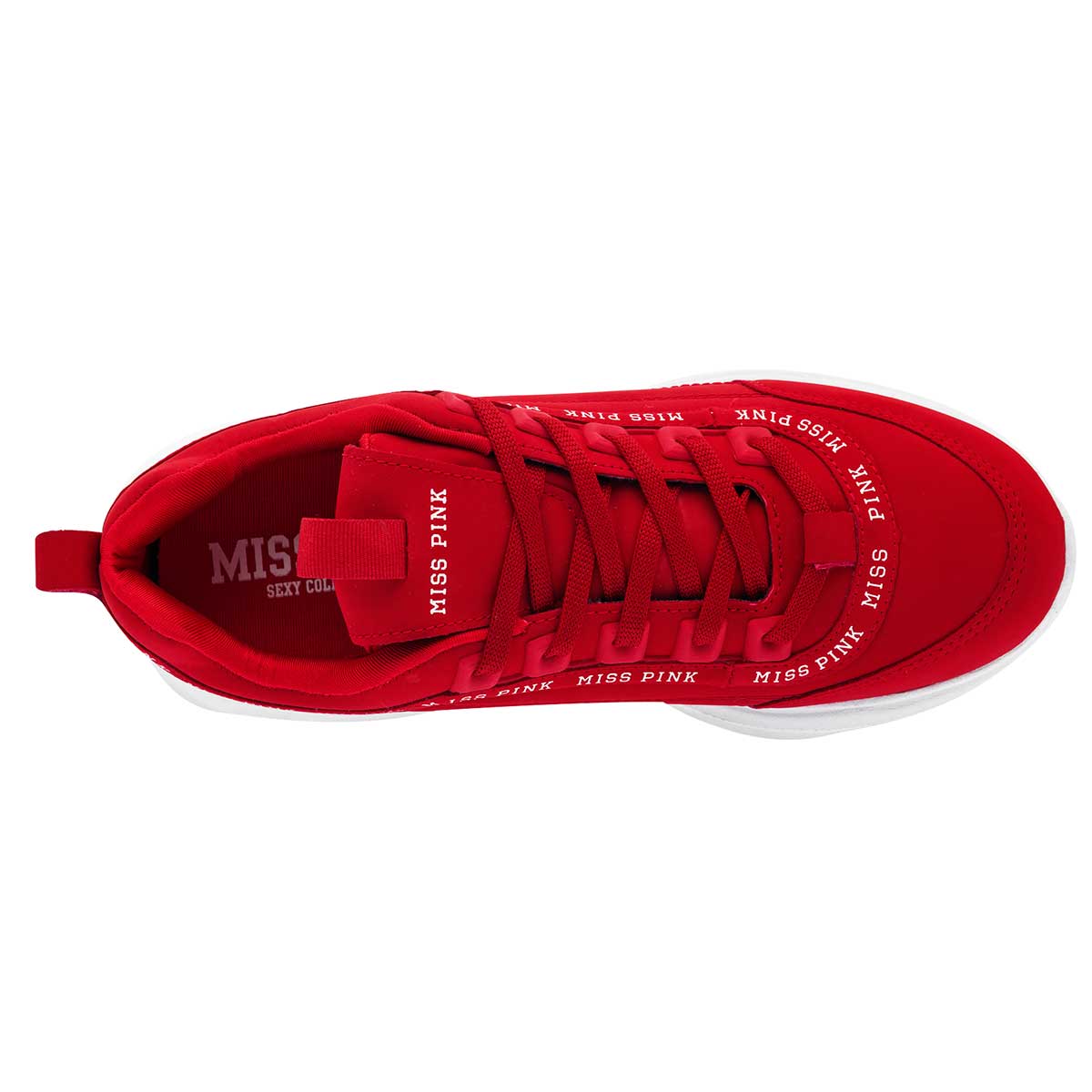 Foto 2 | Tenis Urbanos Miss Pink Rojos para Mujer