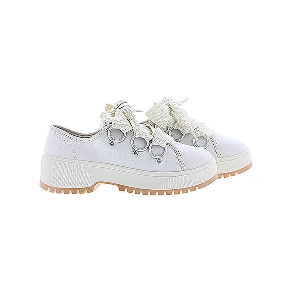 Foto 4 pulgar | Tenis para Mujer Moleca Daila Sider Blancos
