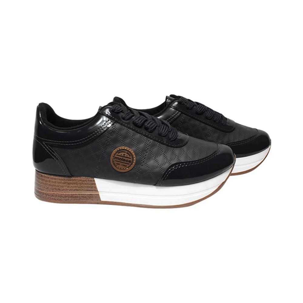 Foto 3 | Tenis Moleca Dodi Mini Negros para Mujer