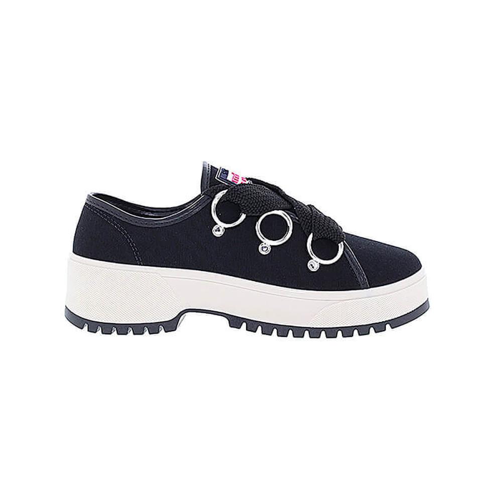 Foto 2 pulgar | Tenis Moleca Daila Sider Negro para Mujer