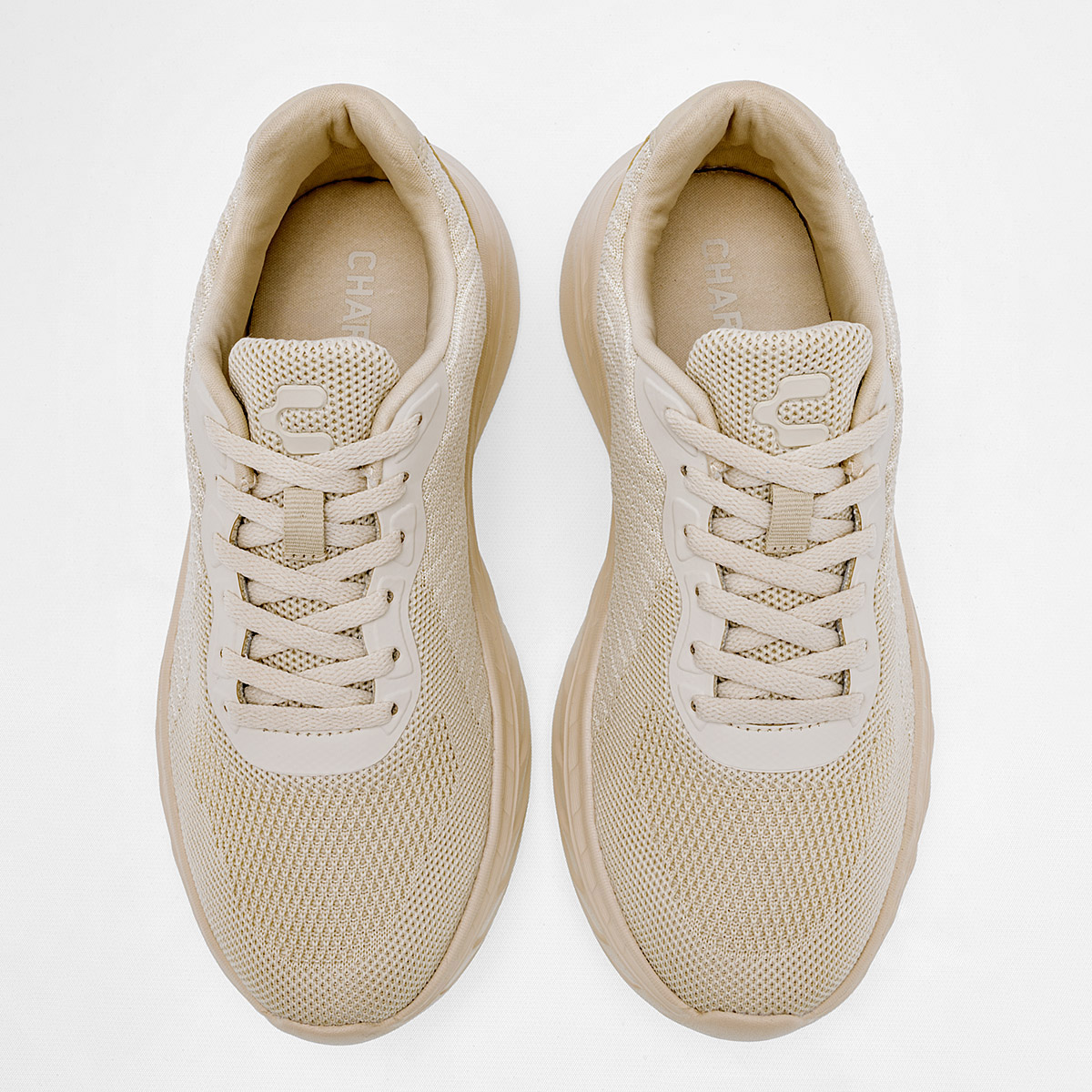 Foto 4 pulgar | Tenis Deportivo Charly 124456-e Beige para Mujer