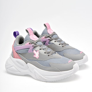 Foto 2 | Tenis Urbanos American Fire Gris Rosa Lila 126699-e para Mujer