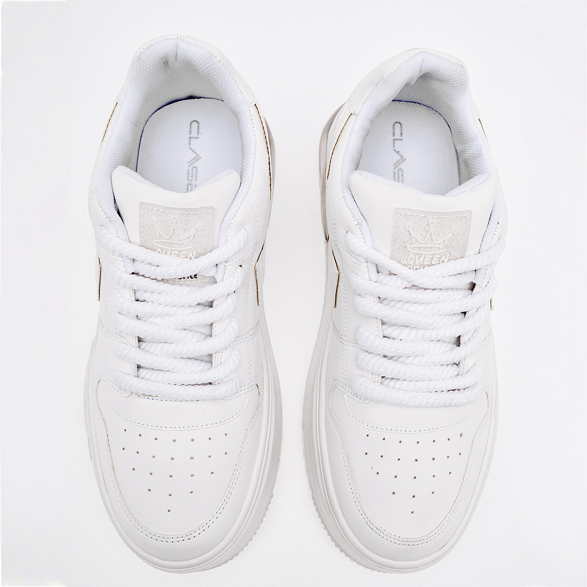 Foto 3 | Tenis Clasben Blancos para Mujer