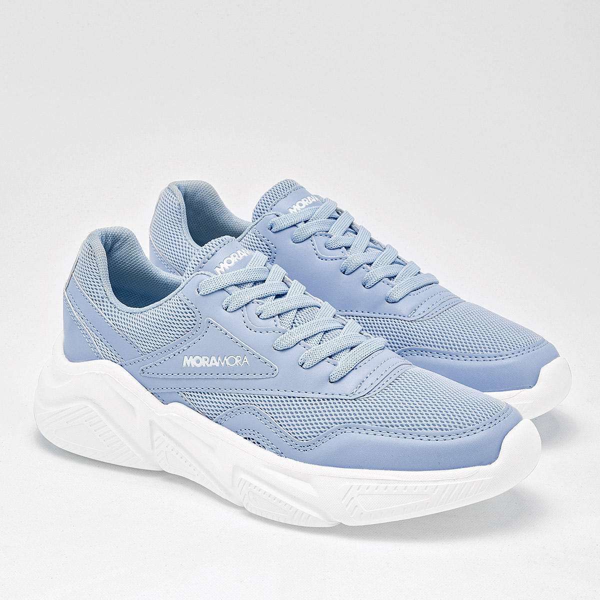 Foto 3 pulgar | Tenis Urbanos Moramora 125516-e  Azules para Mujer