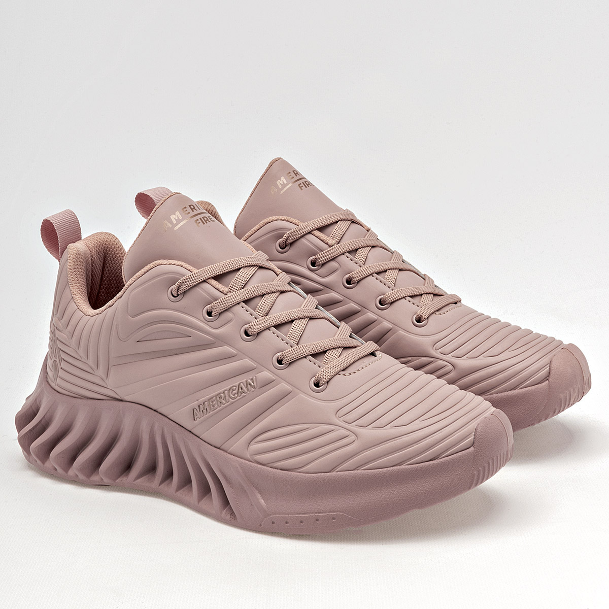 Foto 3 pulgar | Tenis American Fire Beiges para Mujer