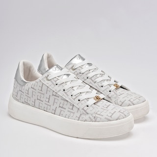 Foto 2 | Tenis para Mujer Ferrioni Blancos con Plateado