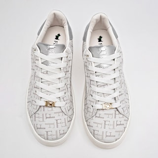 Foto 3 | Tenis para Mujer Ferrioni Blancos con Plateado
