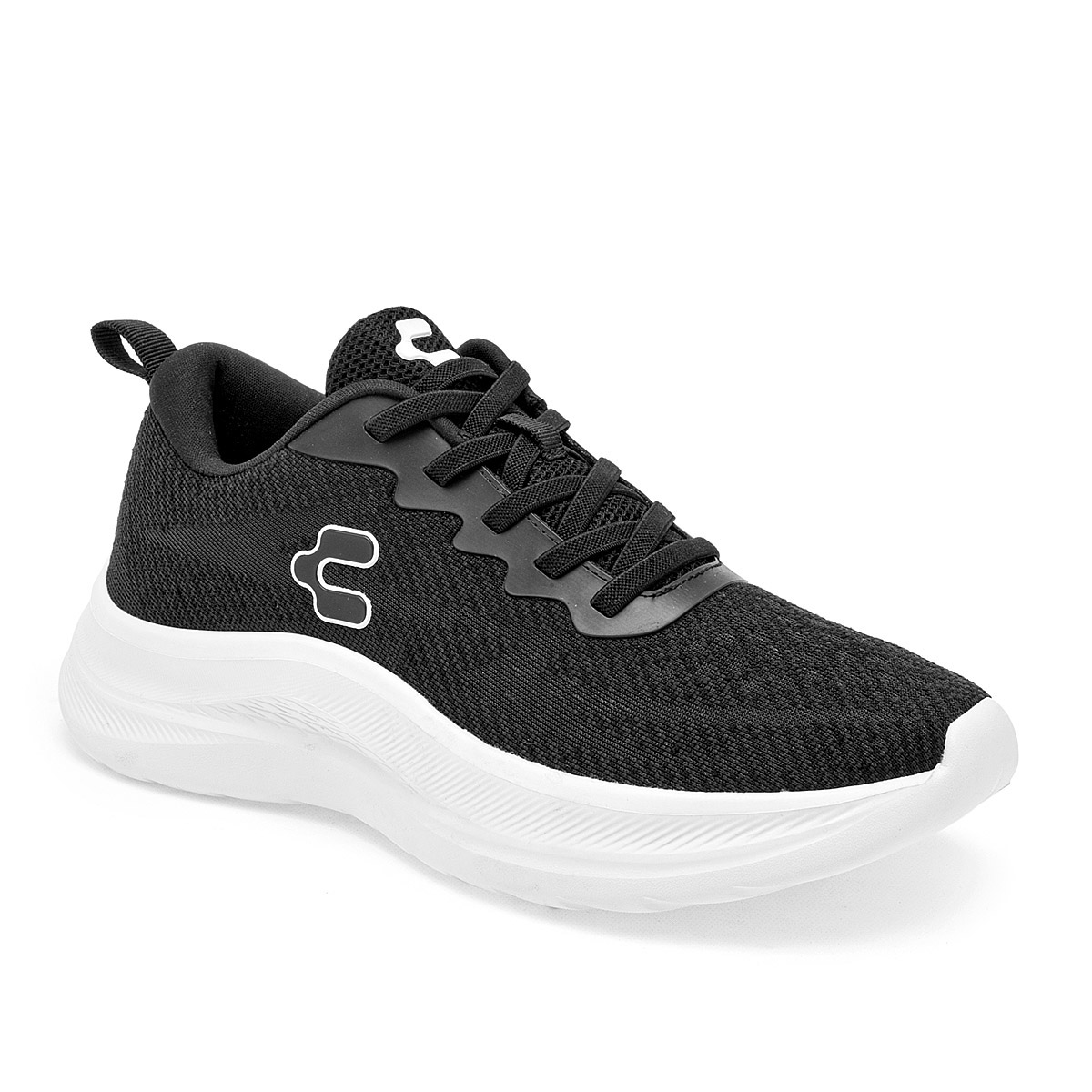 Foto 2 pulgar | Tenis Charly Deportivos Negros Agujeta Elástica 124447-e para Mujer